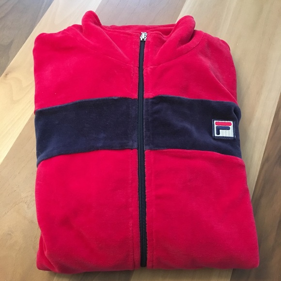 Fila velour zip up sweater. XXL - Picture 1 of 1